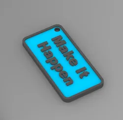 3D Quote Keychain - 5