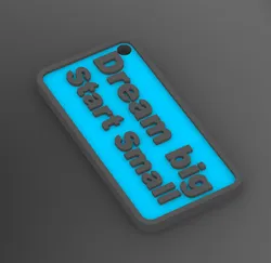 3D Quote Keychain - 8
