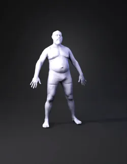 adult male figure wearing briefs standing with arms slightly outstret
