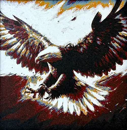 Eagle - filament painting