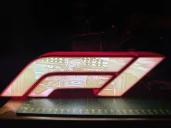 F1 Logo Style Lightbox Litho (Schumi)