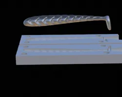 Fishing silver lure / bait mold hoof