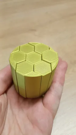 Hexaball Rosette Sliding Fidget Toy