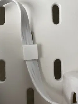 Ikea Skadis vertikal flat cable holder