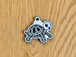 Llavero de Tortuga Linda - Modelo de impresión 3D gratuito