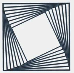 Spiraling Cube Wall Art