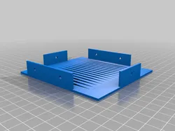 19" Server custom frontpanel with 2 mounts for 120mm fans