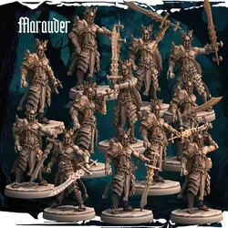Dark Elf Marauder - 12 poses - Army of Darkness: Dark Elves