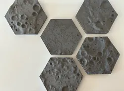 Hexagon Moon Wall Art