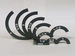 Iron Pipe sizing gauge