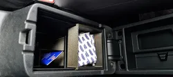 Mitsubishu Outlander PHEV center console bins