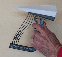 One-piece Paper Airplane Launcher