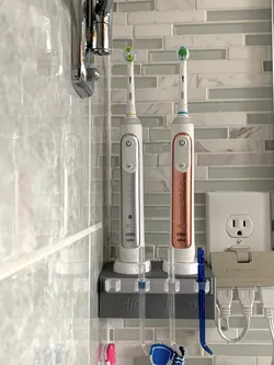 Oral-B Toothbrush Charging Station with Integrated Waterpik Tip Organizer