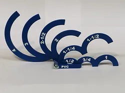 Plastic Water Pipe (PVC) sizing gauge