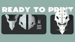 Ready to Print - Metal face from Xenoblade