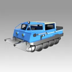 Screw terrain vehicle