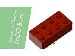 Standard Lego Brick 2x4 with built in draft angles