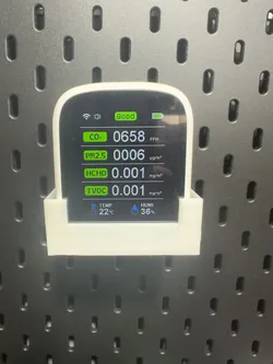 Tuya WiFi Air Quality Meter Ikea Skadis Mount