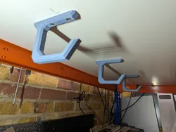 Under workbench C shape brackets long level holder