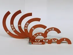 Water Pipe (Copper) sizing gauge