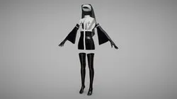 BDSM latex Nun costume set by SoulSnatch Store