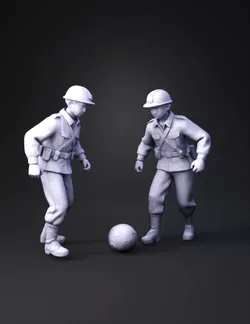 Due soldati WWi un francese e un tedesco nella situazione di cessazo