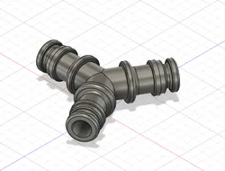 Garden hose Y coupler