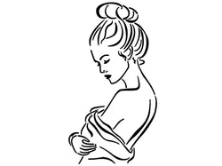 Girl stencil 104