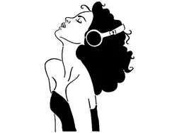 Girl stencil 107