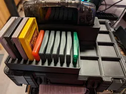 Gridfinity 2x3 Holder for GameBoy catridges