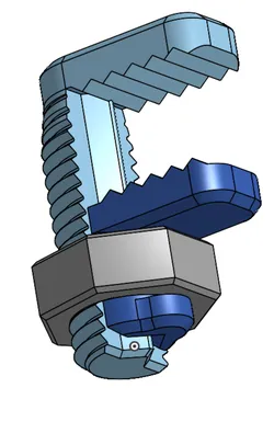 Integrated screw vice - easy print