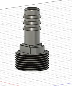 Irrigation pipe to garden hose adapter screw