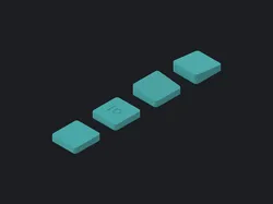 MOTE - Choc Low Profile Flat Keycaps