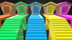 Professional 3D Cartoon Slide Model & Stairs