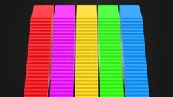 Simple Stairs Colorful 3D Model Free Download