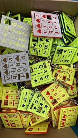 Slider Puzzle Keychain+Customizable+Generator