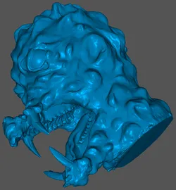 Swamp monster head