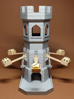 Catapult dice tower