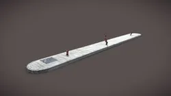 Concrete road border