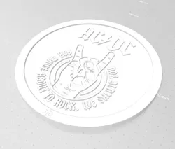 Digital Art STL Download - ACDC Wall Artby Myke Michael