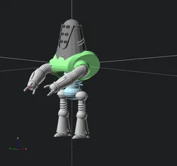 Fallout type robot (posable)
