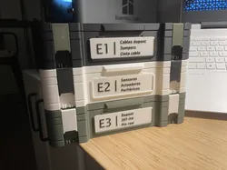 Gridfinity Storage Box Label (configurable) - Remix for Fusion360