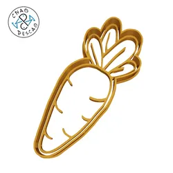 Home Decorations & Ornaments STL Download - CARROT - EASTER - COOKIE CUTTERby Cambeiro