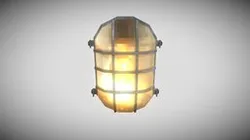 Low poly Psx Wall Lamp