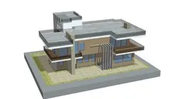 Modern luxury villa house building