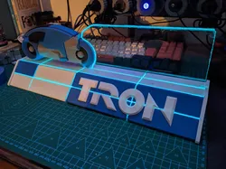 Tron Lightcycle illuminated Display stand