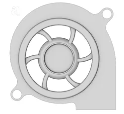 5015 radial fan cover
