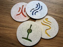 ATLA Avatar: The Last Airbender Chinese Character coasters