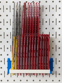 DDD Wall Control "Sawzall" Reciprocating Saw blade storage