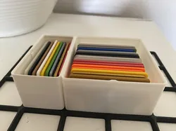 Gridfinity Filament Sample Bins & Sample Card